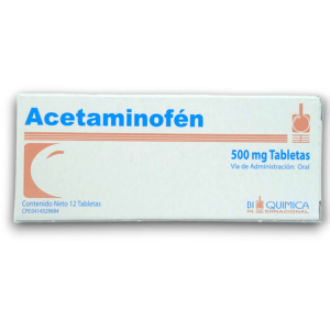 ACETAMINOFEN 500 MG X 12 TAB (BIOQUIMICA)