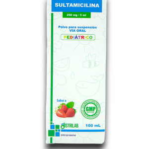 SULTAMICILINA 250 MG /5 ML SUSP ORAL FCO 100 ML (DISTRILAB)