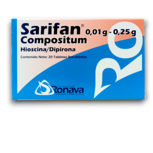 SARIFAN COMPOSITUM (HIOSCINA /DIPIRONA) 10 MG /250 MG X 20 TAB (RONAVA)