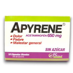 APYRENE (ACETAMINOFEN) 650 MG X 10 CAP BLAN (FC PHARMA)