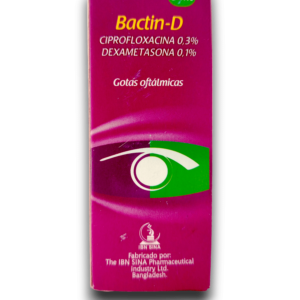BACTIN-D (CIPROFLOX /DEXAMET) GOTAS OFT FCO 5 ML (CAPSUVEN)