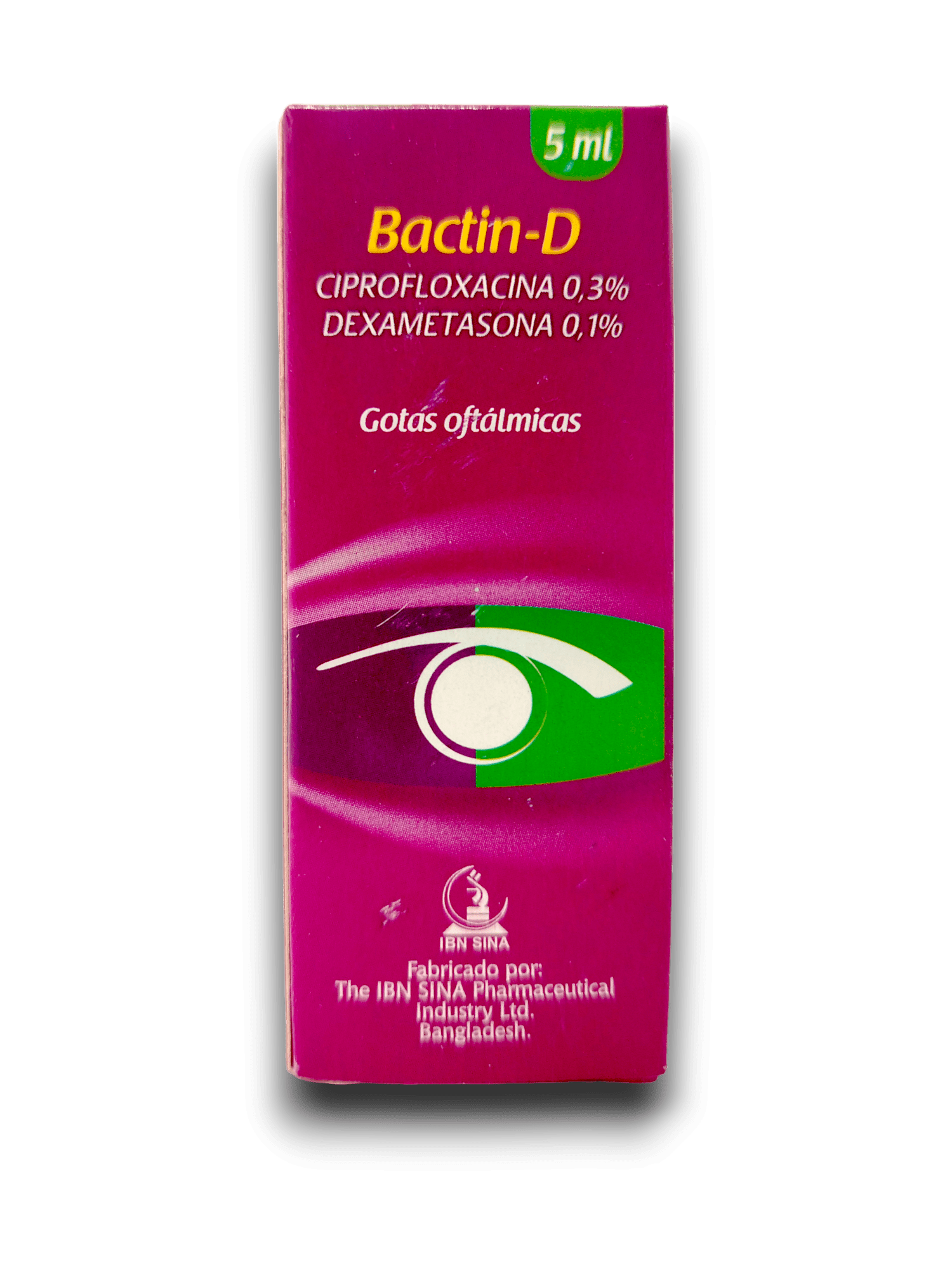 BACTIN-D (CIPROFLOX /DEXAMET) GOTAS OFT FCO 5 ML (CAPSUVEN)