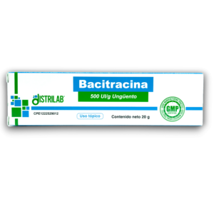BACITRACINA 500 UI /G UNG 20 G (DISTRILAB)