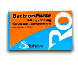 BACTRON FORTE (TRIMETOPRIM /SULFAMETOXAZOL) 160 MG /800 MG X 10 TAB (RONAVA)