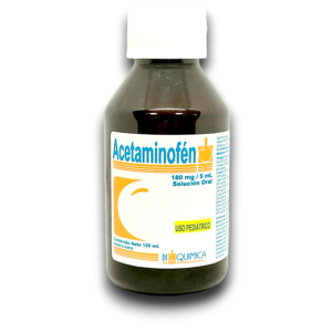 ACETAMINOFEN 180 MG /5 ML SOL ORAL FCO 120 ML (BIOQUIMICA)