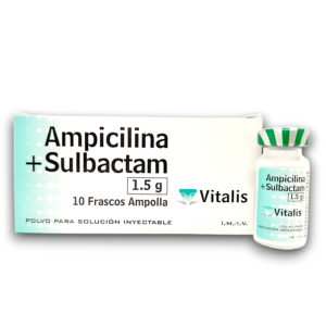 AMPICILINA /SULBACTAM 1.5 G AMP I.V (VITALIS)