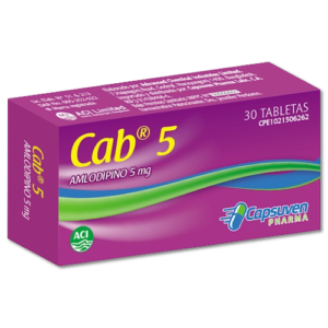 CAB (AMLODIPNA) 5 MG X 30 TAB (CAPSUVEN)