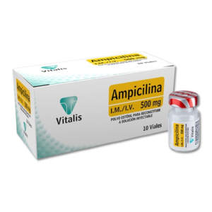 AMPICILINA 500 MG AMP (VITALIS )