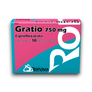 GRATIO (CIPROFLOXACINA) 750 MG X 10 TAB (RONAVA) ( * )