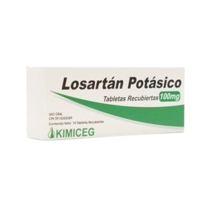 LOSARTAN POTASICO 100 MG X 10 TAB REC (KIMICEG)