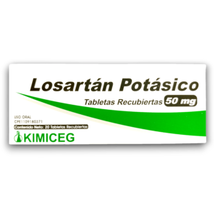 LOSARTAN POTASICO 50 MG X 20 TAB REC (KIMICEG)