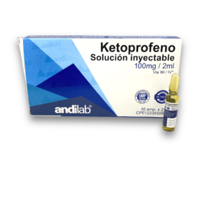 KETOPROFENO 100 MG /2 ML X 10 AMP I.V /I.M (ANDILAB)