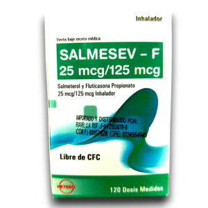 SALMESEV-F 125 (SALMETEROL /FLUTICASONA) 25 MCG /125 MCG PUFF 120 DOSIS (RAVEL)