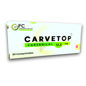 CARVETOP (CARVEDILOL) 12,5 MG X 30 COMP (FC PHARMA)