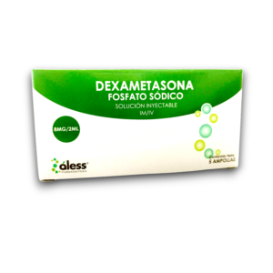 DEXAMETASONA 8 MG /2 ML AMP (ALESS)