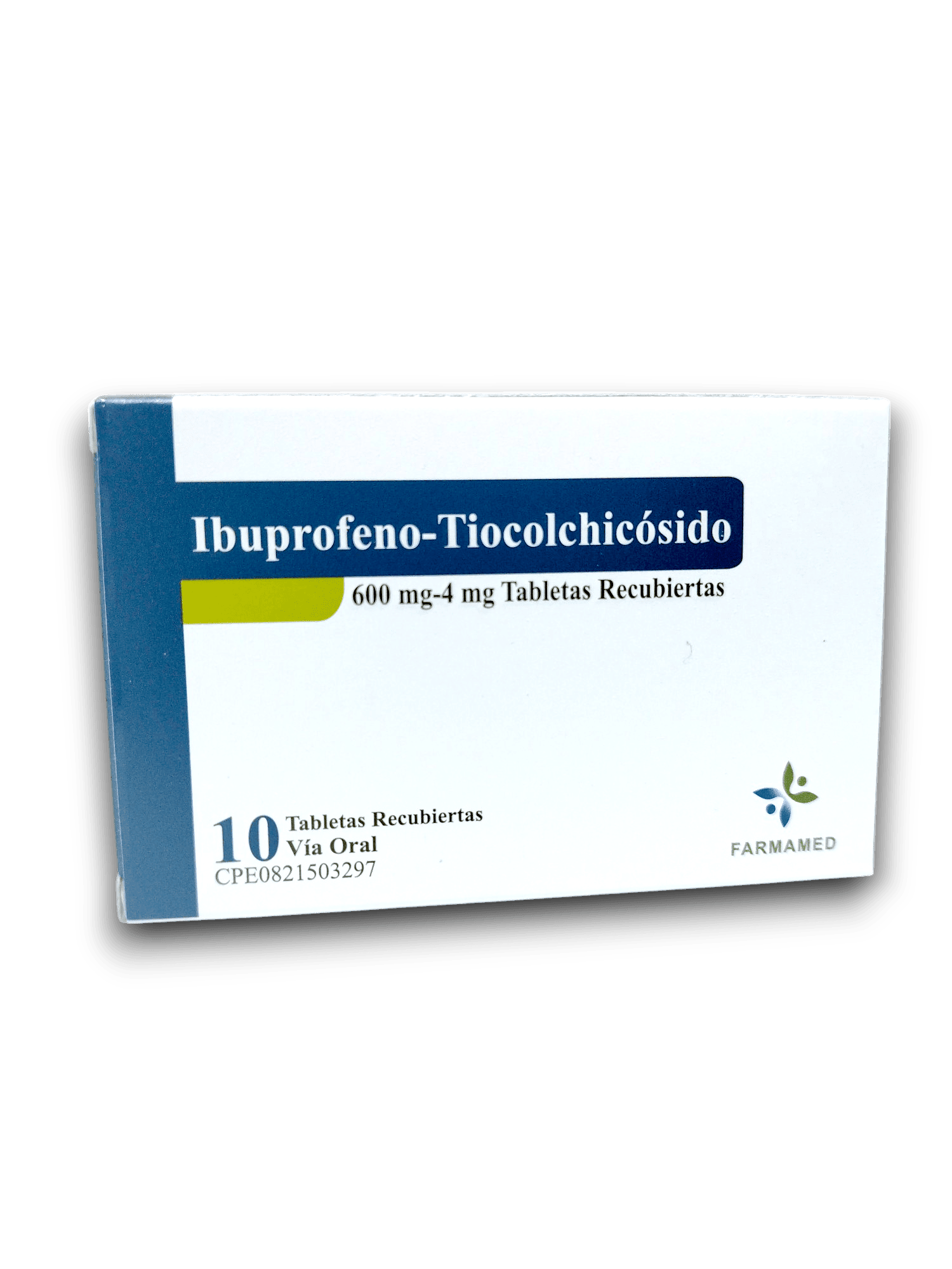 IBUPROFENO /TIOCOLCHICOSIDO 600 MG /4 MG X 10 TAB (FARMAMED)
