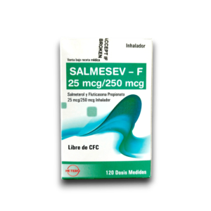 SALMESEV-F 250 (SALMETEROL /FLUTICASONA) 25 MCG /250 MCG PUFF 120 DOSIS (RAVEL)