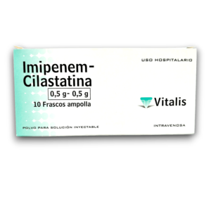 IMIPENEM-CILASTATINA 500 MG-500 MG AMP (VITALIS)
