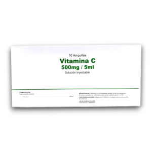 VITAMINA C 500 MG /5 ML AMP I.V (EL MORRO)