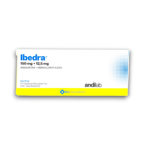 IBEDRA (IRBESARTAN /HIDROCLOROTIAZIDA) 150 MG /12,5 MG X 14 TAB 2 x 1 (ANDILAB)