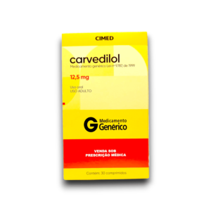 CARVEDILOL 12,5 MG X 30 COMP (CIMED)