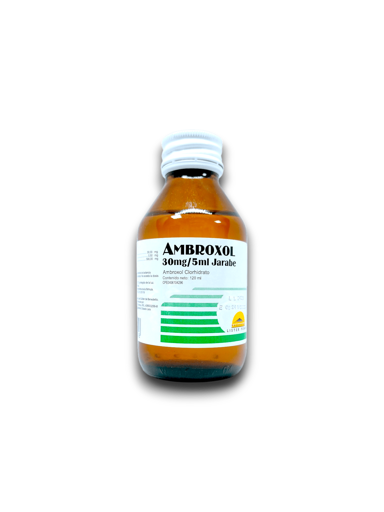 AMBROXOL 30 MG /5 ML JBE FCO 120 ML (LISTER FENIX)