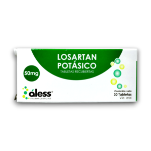 LOSARTAN POTASICO 50 MG X 30 TAB REC (ALESS)