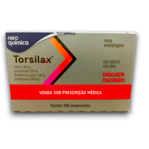 TORSILAX (CAFEINA /CARISOPROLOL /DICLOF SOD /PARACETM) 10 TAB X 20 BLISTER (NEO QUIMICA)