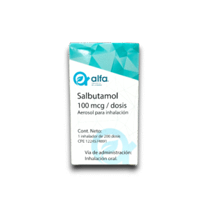SALBUTAMOL 100 MCG INH 200 DOSIS (ALFA FARMA)