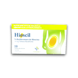 HIOSCIL (HIOSCINA) 10 MG X 10 TAB (FARMAMED)