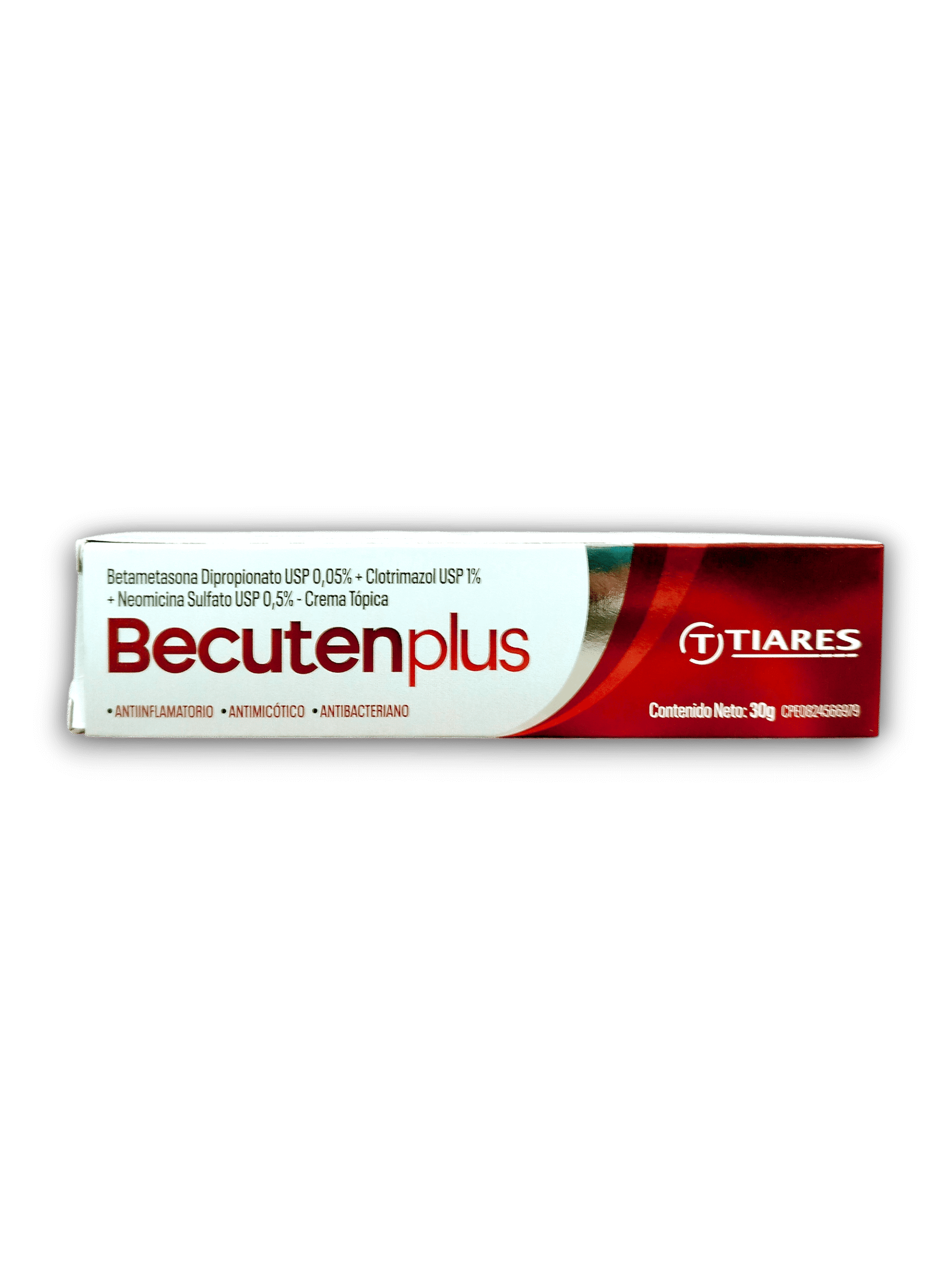 BECUTEN PLUS (BETAMETASONA /CLOTRIMAZOL /NEOMICINA) 0.05 % /1 % /0.5 % CREMA X 30 G (TIARES)