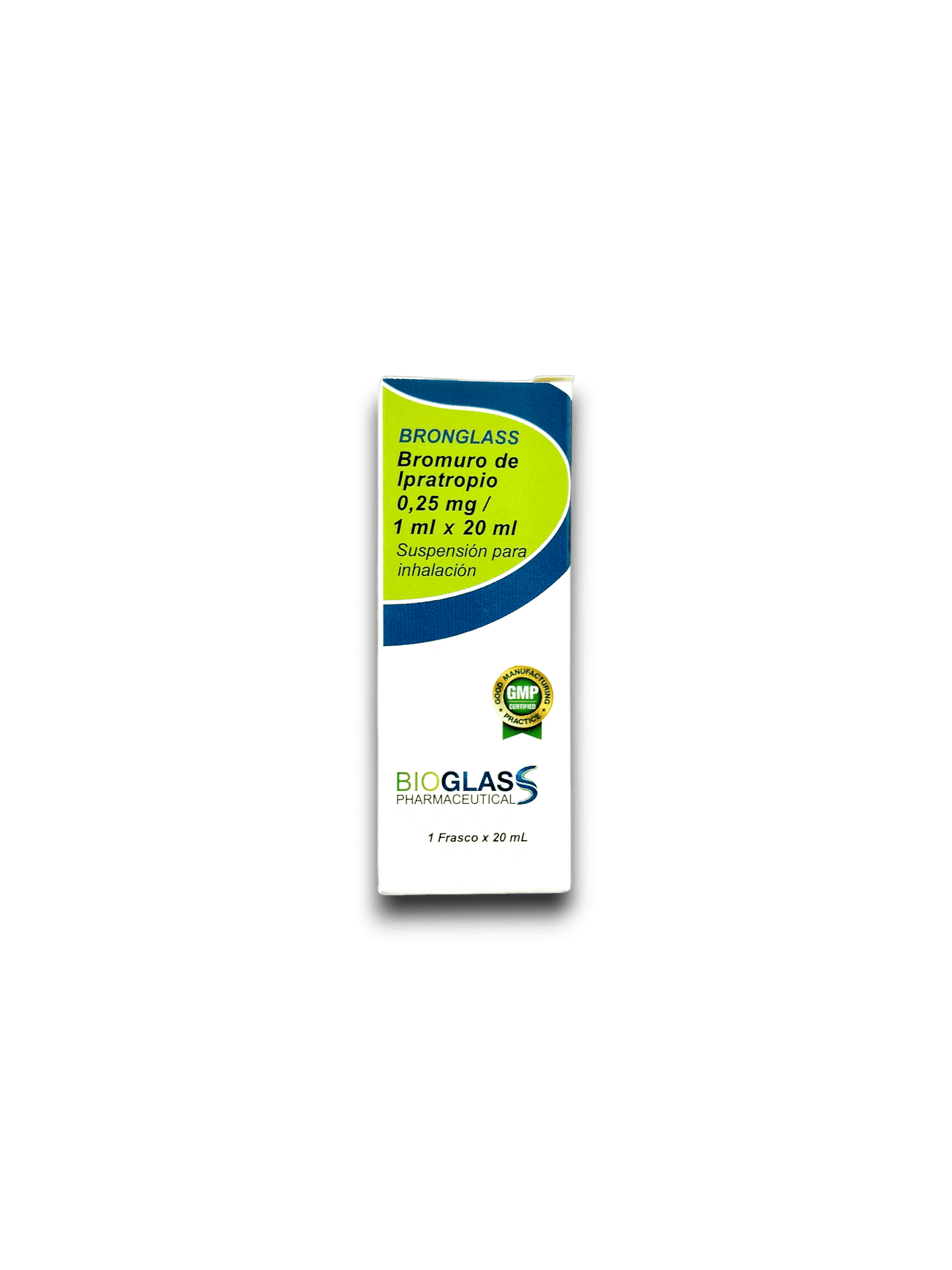 BRONGLASS (BROMURO IPRATROPIO) 0,25 MG /ML SOL P/INH FCO 20 ML (BIOGLASS)