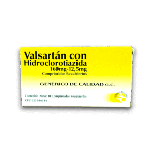 VALSARTAN HCT (VALSARTAN /HIDROCLOROTIAZIDA) 160 MG /12,5 MG X 10 COMP REC (VARGAS)