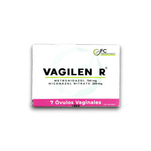 VAGILEN-R (METRONIDAZOL + MICONAZOL) 750 MG / 200 MG X 7 OVULOS VAG (FC PHARPA)